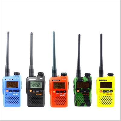 UV-3R Long Range Dual Band UHF VHF Handy Two Way Radio with Lcd display Walkie Talkie