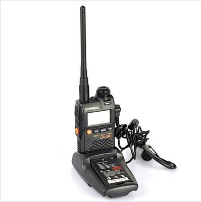 UV-3R Long Range Dual Band UHF VHF Handy Two Way Radio with Lcd display Walkie Talkie