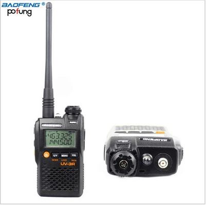 UV-3R Long Range Dual Band UHF VHF Handy Two Way Radio with Lcd display Walkie Talkie