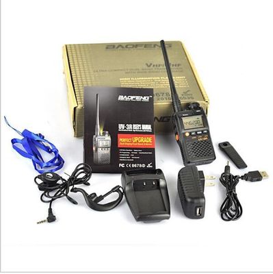 UV-3R Long Range Dual Band UHF VHF Handy Two Way Radio with Lcd display Walkie Talkie