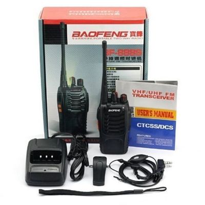 Original Baofeng BF 888S Walkie Talkie Frequency Range 400-470Hz With Charging Holder