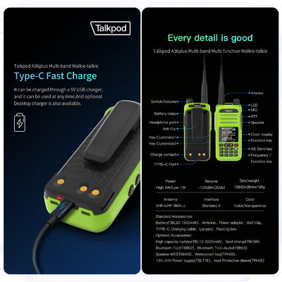 Color Display Multi-Function A36plus Transceiver for Adults Long Range Receive