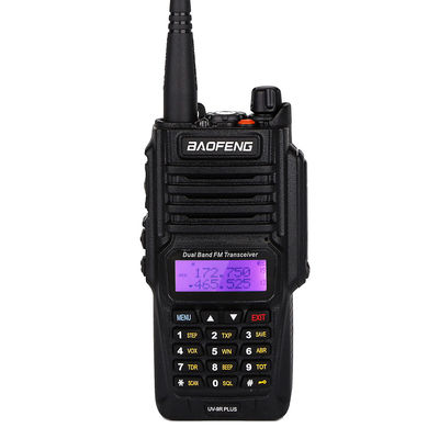 Waterproof Baofeng UV-9R PLUS 8W Dual Band Handheld Walkie Talkie for 100 Mile Long Range