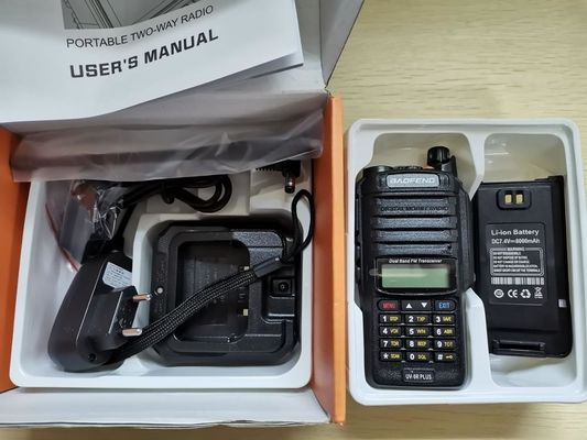 Waterproof Baofeng UV-9R PLUS 8W Dual Band Handheld Walkie Talkie for 100 Mile Long Range