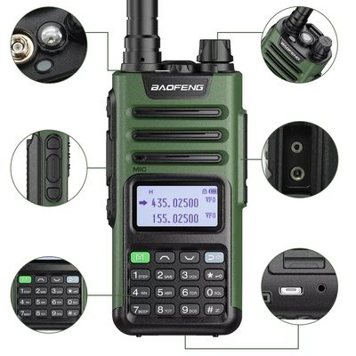 UV13 Pro Two Way Radio GMRS 136-174/400-520MHz Walkie Talkie with Type-C Charger