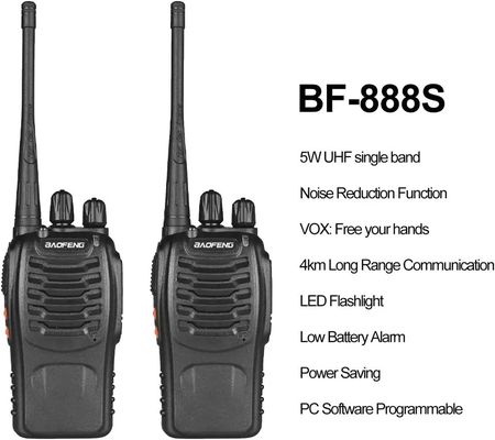 BAOFENG BF-888S Single Band 400-470mhz Handheld Two Way Radio Walkie Talkie