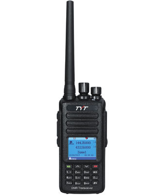 DMR Dual Band IP67 Waterproof GPS Optional 100000 Contacts 131mm*61mm*36mm Digital Radio