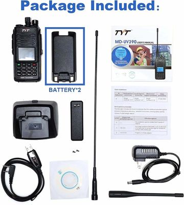 Ham Walkie Talkie Tyt MD-UV390 Dual Band VHF UHF Dmr Radio Waterproof Dustproof IP67 201g