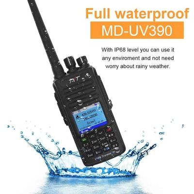 Ham Walkie Talkie Tyt MD-UV390 Dual Band VHF UHF Dmr Radio Waterproof Dustproof IP67 201g