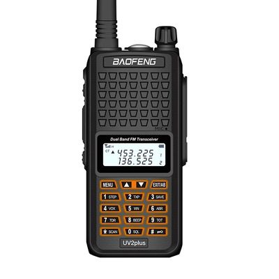 130 x 58 x 35mm Black Baofeng Bf-UV2plus IP68 LED Flashlight UV Dual Band Walkie Talkie
