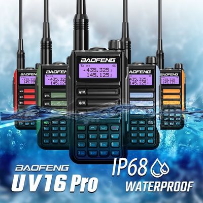 2024 BaoFeng UV-16 PRO High Power TYPE-C Walkie Talkie with Black Color and 5W Output