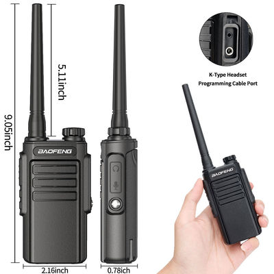 UHF 400-470MHz Handheld Walkie Talkie Type-C Charge Upgrade BF-888S Radio for Outdoor