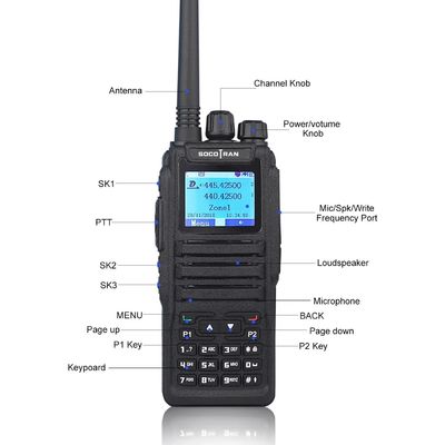 Baofeng DMR DM-1701 128 Storage Channel 136-174MHz 400-470MHz Two Way Radio Handheld
