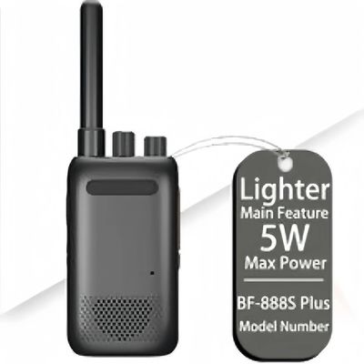 Water Resistance Level IPX6 2W 4W 5W Walkie Talkie for Construction Sites and Factories
