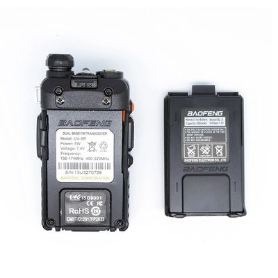 206g Baofeng UV5r Dual Frequency VHF UHF Professional Walkie-Talkie for Security Teams
