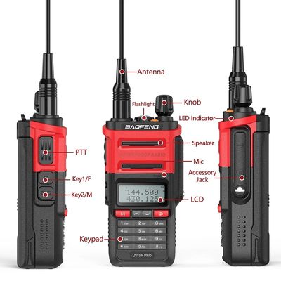 128 Channels Baofeng UV-9r PRO IP68 Walkie Talkie for Long Range Communication in 2024