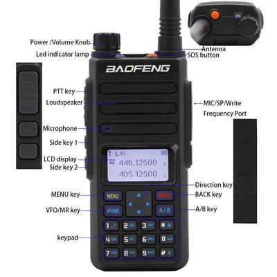 Walkie Talkie Products Of Baofeng Digital Dr-1801UV Handheld Radio Two Way Radio Dual Band