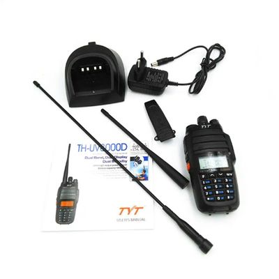 Lightweight VHF UHF Dual-Band Walkie-Talkie with 10 Watt Cross-Band Repeater Function