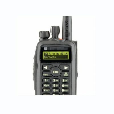 UHF/VHF Handheld Walkie-Talkie Digital Radio with Operating Voltage 7.4V in Black