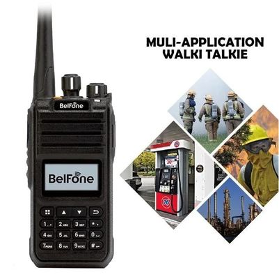 Black Belfone Bf-Td515 VHF UHF Radio Long Range 5W Portable Wireless 2 Way Commercial