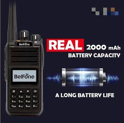 Black Belfone Bf-Td515 VHF UHF Radio Long Range 5W Portable Wireless 2 Way Commercial