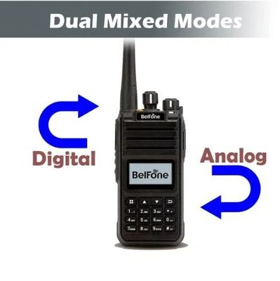 Black Belfone Bf-Td515 VHF UHF Radio Long Range 5W Portable Wireless 2 Way Commercial