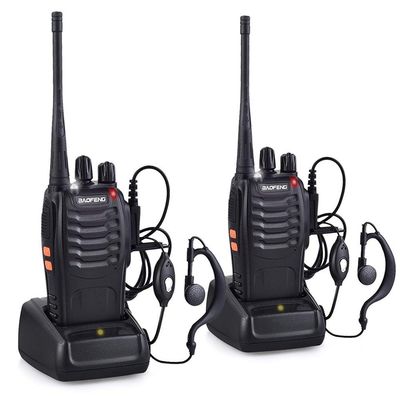 Terminal Style Handheld UHF Radio Walkie-Talkies Bf-888s Straight for 0-10KM Talk Range