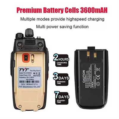 TH-UV8000e Ham Walkie Talkie with 10 Km Long Distance and VHF 136-174 Frequency Range