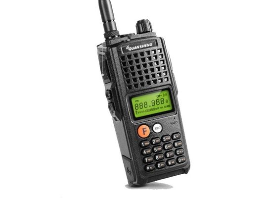 Black Walkie Talkie with 4000mAh Battery Capacity and Multiple Frequencies Scanning