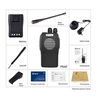 7.4V Operating Voltage Beifeng Bf620s Walkie Talkie 128 Storage Channels for Professional