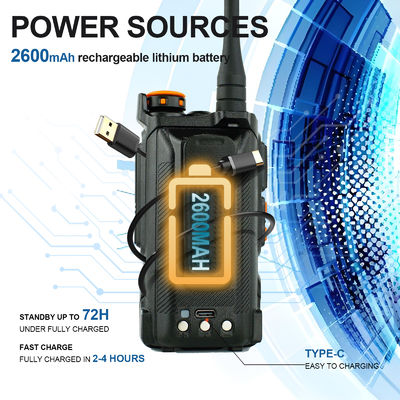 Baofeng UV-K6 Handheld Two Way Radio with 999 Channels and Full Band Frequency Range