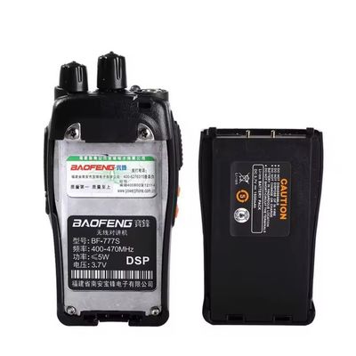 Baofeng 777s Portable Walkie Talkie Waterproof Long Distance Uhf Intercom Radio Black
