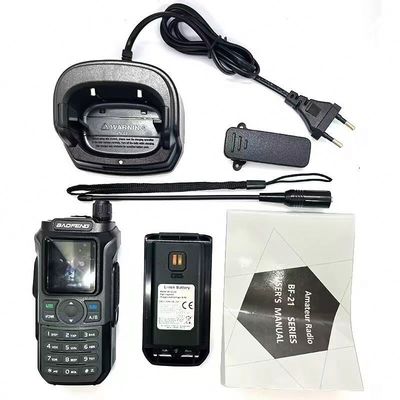Baofeng UV-21 WalkieTalkie Handheld Ham Radio with Type C and 1400MAH Standard Battery