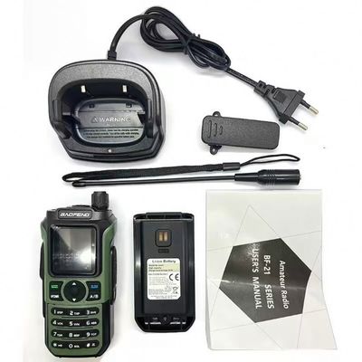 Baofeng UV-21 WalkieTalkie Handheld Ham Radio with Type C and 1400MAH Standard Battery