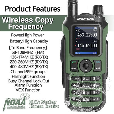 Long Range UV-21 Pro V2 Dual Band Walkie Talkie with High Capacity 2600MAH Battery