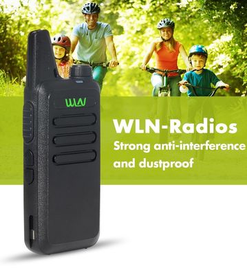 WLN KD-C1 2W/0.5W UHF Mini Walkie Talkie Handheld Transceiver 400-480MHZ White in Need