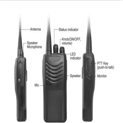 Kenwood UHF/VHF Handheld Walkie Talkie with 16CH Storage Channel and Terminal Style