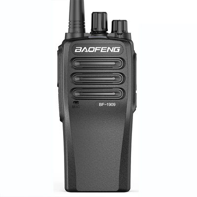 Black Portable Wireless Walkie Talkie with Stable Signal and Drop Resistant Design