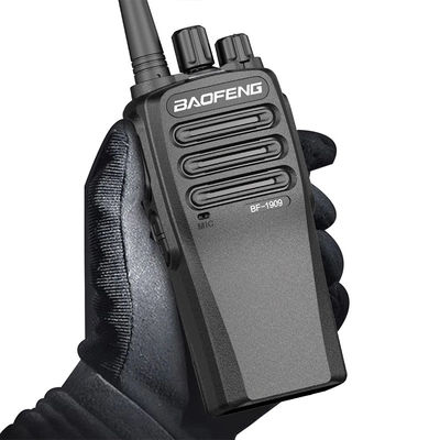 Black Portable Wireless Walkie Talkie with Stable Signal and Drop Resistant Design