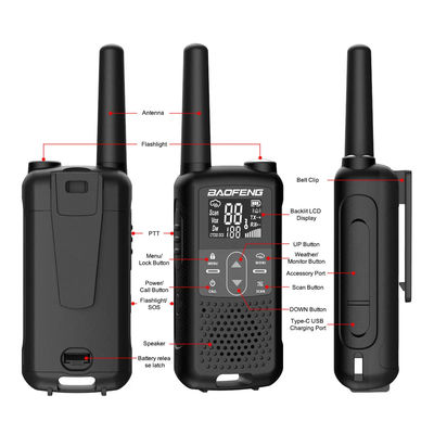 XIR P3688 DP1400 CP200D DEP450 Digital Two Way Radio Walkie Talkie 103mm*55mm*31mm Black