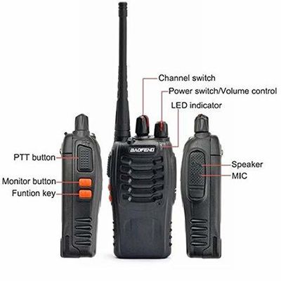 50Ω Antenna Impedance Baofeng BF-888s A Pair Bf-888s Uhf Radio Handheld Walkie Talkie
