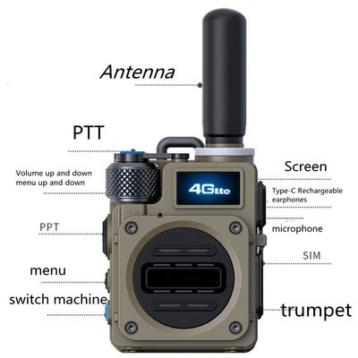 400-470 Frequency Range Sim Card Walkie-Talkies for Long Range Global GSM Handy Talky