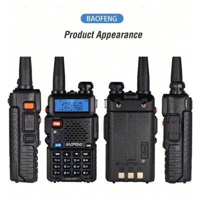 128 Channel Baofeng UV-5R Walkie-Talkie Water Resistant 5-10KM Range VHF UHF Frequency