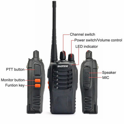 BF888S Two Way Radio 5W Output Power 400-470MHZ Frequency and Handheld Terminal Style