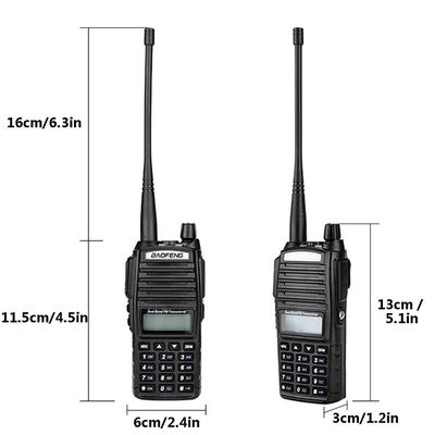 220g Black UV82 8W BAOFENG Dual Band 2 Way Walkie Talkie UV-82 and Top Selling Radio
