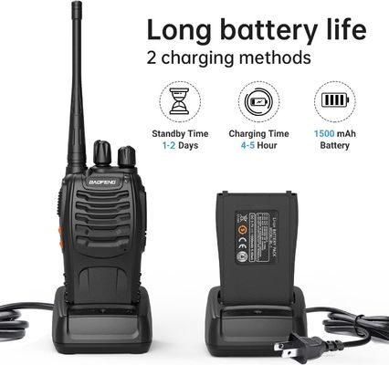 BF-888S Baofeng 5W Walkie Talkie with 1500mAh Battery Capacity and UHF Frequency Type