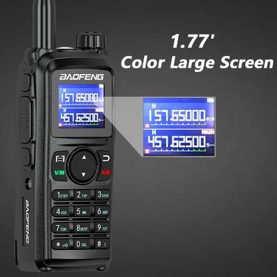 1-10KM Talk Range Baofeng UV-28L 10W Tri-Band Intercom USB-C Charging Portable CB Radio