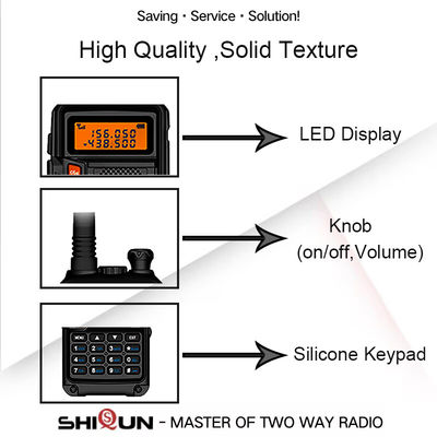 8W Output Power Baofeng UV-5R Plus Tri-Power Ham Radio Transceiver with USB-C Charging