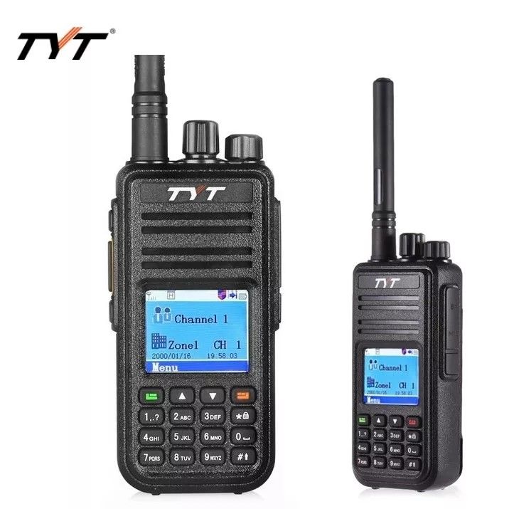 UHF VHF Handheld Walkie Talkie 1000 Channel GPS IP67 Waterproof Dual Band Digital Radios