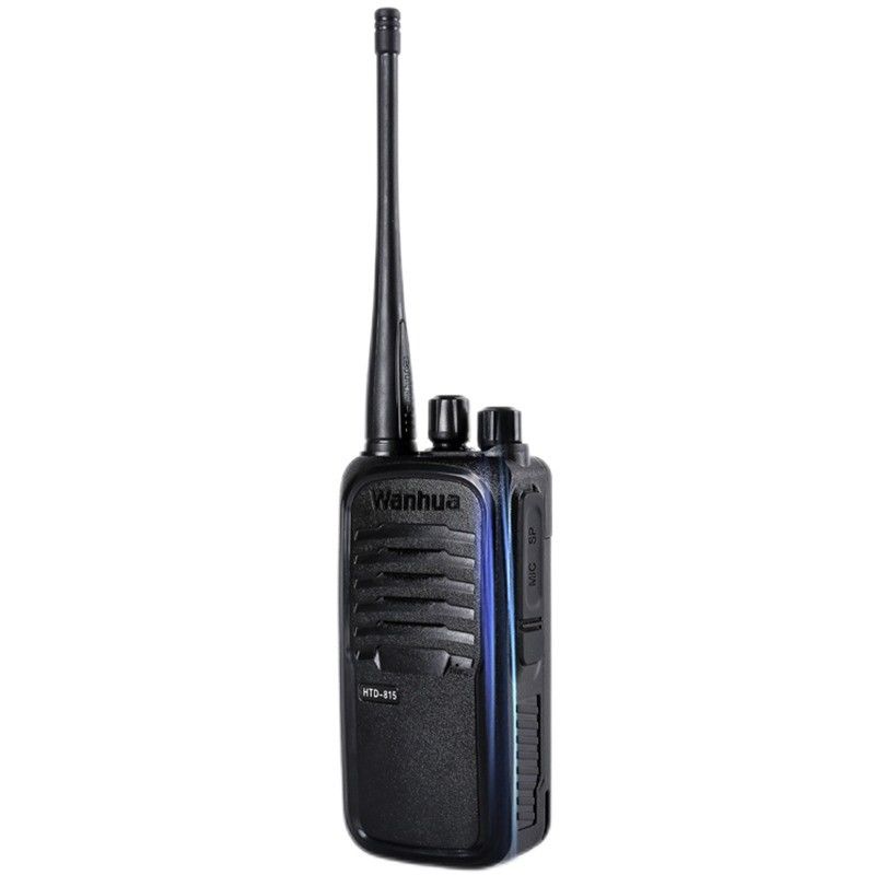 Black Wanhua HTD815 Walkie Talkie 5W/8W Optional 10 km Range for Communication Needs